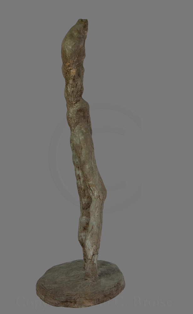 Figure debout 2. Moulage en béton de Christian Broise