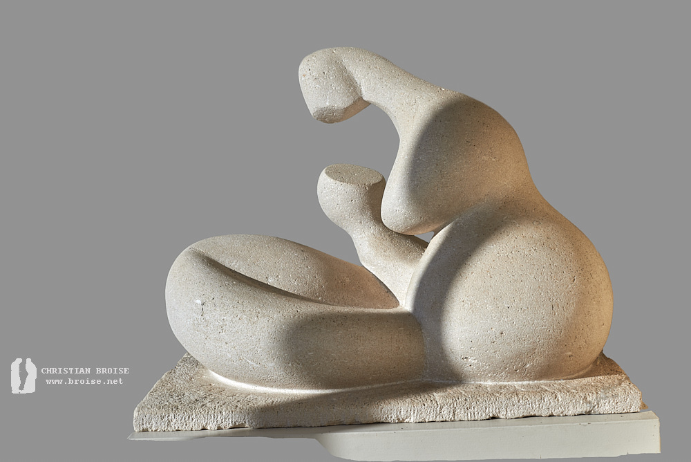 Figure assise 1 (Pierre D'Eurville) de Christian Broise